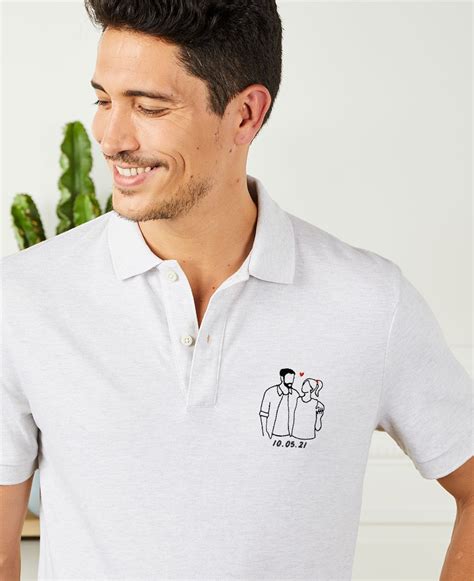 Polo ricamata personalizzata da uomo 